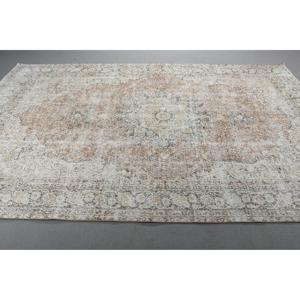 พรมตุรกีวินเทจ ขนาด 6.5x10.2 ฟุต พรมลายพรางสีขาวน้ำตาล - Product Image 2