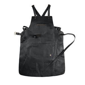 Quality Custom Logo Kitchen Genuine <b>Leather</b> <b>Apron</b> Trending Style OEM for Men LPN-0039 - Product Image 1
