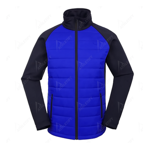 Veste à bulles en polyester pour homme, fermeture éclair intégrale, légère, respirante et durable, coupe-vent pour la randonnée et les voyages. - Product Image 2