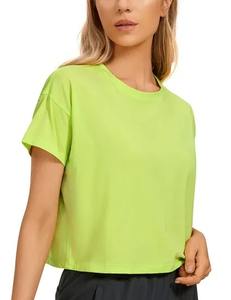 Logo personnalisé marque à la mode femmes Crop Tops haute qualité vêtements de golf femmes été Baggy t-shirts pour les filles - Product Image 4