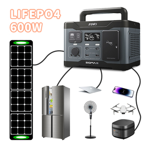 Senci 600W 512wh LiFePO4 Baterías Estación <span class=keywords><strong>de</strong></span> energía portátil Inversor <span class=keywords><strong>de</strong></span> campamento Casa eléctrica usando generador solar al aire libre panel solar - Product Image 1