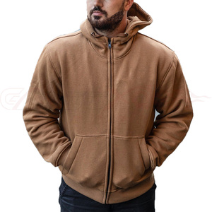 Người đàn ông của xe mô tô CE phê duyệt bọc thép bảo vệ lông cừu hoodie Biker Đen Hoodies hoàn toàn lót bằng sợi aramid - Product Image 6