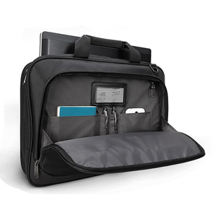 2026 Black Waterproof Polyester Laptop Briefcase with Messenger Case and Shoulder Strap - Product Image 4