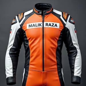 Traje de motocicleta de cuero de vaca personalizado, tamaño hecho a pedido, color, diseño, colocación de logotipo con calidad de construcción de grado superior - Product Image 2