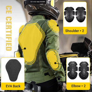 Ensemble veste et pantalon cargo unisexe léger et durable pour moto et course automobile avec bandes réfléchissantes - Product Image 5