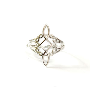 Rose Gold Plated Fashionable 4.2 Grams <b>Plain</b> <b>Silver</b> <b>Ring</b> Modern Vintage Inlay Setting Trendy Jewelry for Gift - Product Image 1