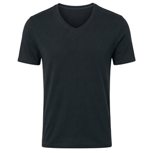 Sous-vêtement pour homme à col en V et manches courtes, couleur unie, respirant, à porter toute l'année, tissu modal - Product Image 3