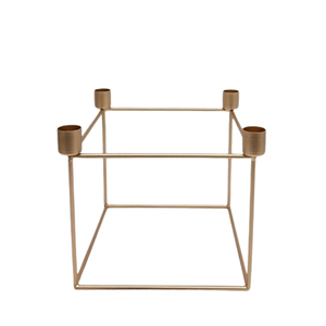 Metal Candle <b>Pillar</b> Holder Brown Color Luxury Design Metal Candle Stand for Home & Wedding Decoration Handmade - Product Image 2