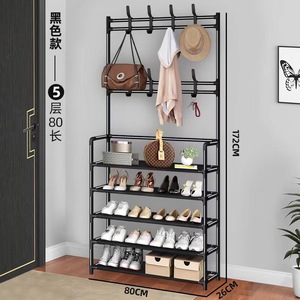 Zapatero Multicapa de 4/5 Niveles, de Piso a Techo, Integrado, Multifuncional y Minimalista, <span class=keywords><strong>Perchero</strong></span> para Ropa, Almacenamiento para <span class=keywords><strong>Puerta</strong></span> - Product Image 2