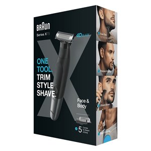 Cabezal de Repuesto para Afeitadora Eléctrica Serie X 4D Negro y Gris, Recargable XT5100, Recortadora de Pelo para Cara y Cuerpo - Product Image 2