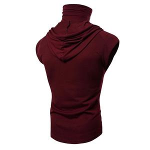 Vêtements d'entraînement pour hommes Sweats à capuche sans manches Bodybuilding Sleeveless Gym Hoodies Sweat à capuche d'entraînement pour hommes Débardeur pull masque personnalisé - Product Image 5