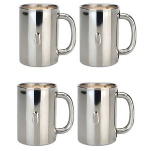 Tasse à café en acier inoxydable bière boire cocktail boisson gazeuse café et thé tasse bureau à domicile cuisine restaurant décor de table - Product Image 1