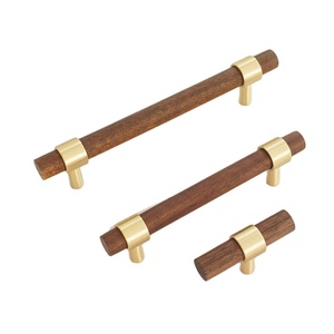 Acacia Wood Cabinet Handles Drawer Pulls Knobs Cupboard Handle Dresser Knob Closet <b>Wardrobe</b> Handles Kitchen Pull by MUGHALCRAFTS - Product Image 5