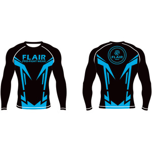 Personalizado Durable Nylon BJJ Rash Guard Larga Protección UV Anti-UV Compresión Camisa Transpirable y Cómodo - Product Image 4