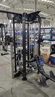 Máquina de entrenamiento multifuncional comercial de 5 estaciones con cable cruzado y pila de pesas para gimnasio