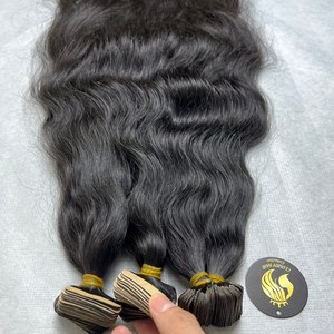 Extensions de cheveux à bandes adhésives CDYHAIRVN, naturelles, ondulées, non traitées, 100% cheveux humains vierges vietnamiens, fournisseur de cheveux vierges - Product Image 3