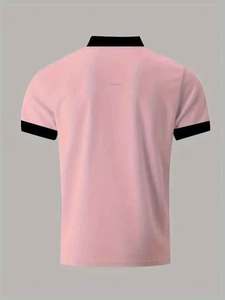 เสื้อเชิ้ตผู้หญิงสไตล์ลำลองสำหรับฤดูร้อน ผ้าเทอร์รี่ ลายเรียบ แขนสั้น ระบายอากาศได้ดี ยืดหยุ่นเล็กน้อย ทรงปกติ - Product Image 4
