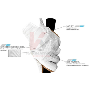 Juego de Guantes de Golf Premium para Mujer con Marcador de Pelota, Cuero para Todo Clima, Paquete Impreso, Mano Izquierda/Derecha, Piel de Oveja, Guantes de Golf Mod Dot - Product Image 2