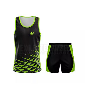 Uniforme de pista y campo de diseño único hecho en fábrica, uniformes de pista y campo impresos con logotipo personalizado para unisex - Product Image 1