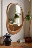 Miroirs muraux de luxe en bois de manguier