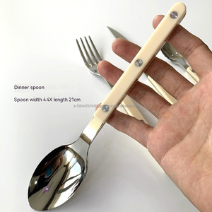 ขายดีที่สุดหรูหราสแตนเลสมีดช้อนส้อม Flatware ชุดอาหารเย็น 18/10 - Product Image 4