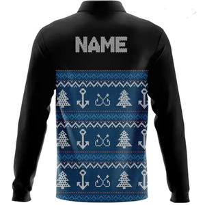 Personnalisé 100% Polyester UPF 50 + Chemises À Séchage Rapide Respirant Polo De Pêche Protection UV À Séchage Rapide Pêche Imprimé Hommes Maillot De Pêche - Product Image 2