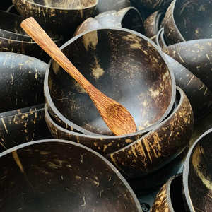 Bol en coque de noix de coco 100% biologique, naturel, fait à la main, biodégradable, écologique, avec logo personnalisé, fabriqué au Vietnam - Product Image 4