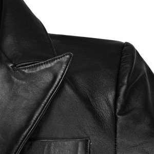 Logo personnalisé Nouveau style Veste en cuir Qualité supérieure 100% Veste d'hiver en cuir de vachette Slim Fit Fashion Biker pour hommes - Product Image 3