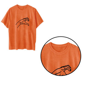 T-shirt pour couple Manches tombantes Col ras du cou ample T-shirt à manches courtes Motif imprimé Top Design T-shirts personnalisés - Product Image 6