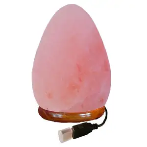 Wholesale Pakistan natural crystal rock carved pyramid shaped pink Himalayan salt lamp Tear Drop Shape