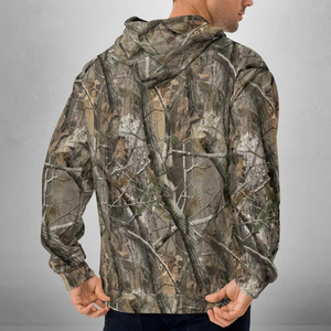 Sudadera con Capucha de Camuflaje Personalizada del Fabricante, Sudadera Urbana con Estampado Digital Completo de Árbol Real, Sudadera con Capucha de Camuflaje para Hombre - Product Image 6
