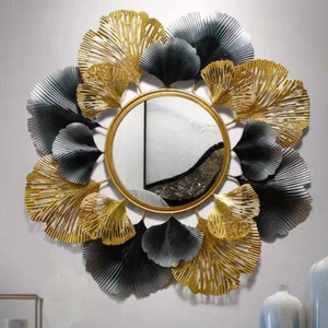 <b>Mirror</b> with Artistic <b>Frame</b> Abstract Geometric Table <b>Mirror</b> Modern Elegance - Product Image 1