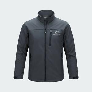 Chaqueta Softshell Personalizada para Hombre 2026, con Capucha, Resistente al Viento, de Secado Rápido, Transpirable, con Cierre de Cremallera, 100% Poliéster, para Correr en Invierno - Product Image 3