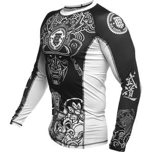 BJJ MMA Rash Guard Entraînement de gymnastique confortable Vêtements de performance athlétique pour les sports de combat Entraînement aux arts martiaux - Product Image 5