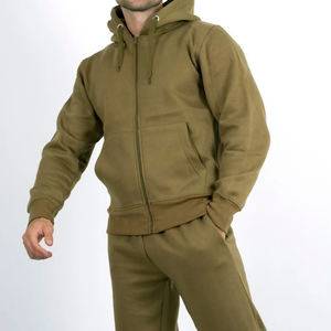 Conjunto de chándal de algodón con estampado personalizado para hombre, sudaderas con capucha para hombre, chándal atlético de 2 piezas, conjunto de sudaderas deportivas para correr informales para hombre - Product Image 4