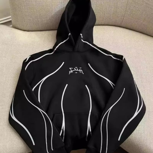 Sudadera con capucha para hombre con LOGO personalizado Vintage desgastado Boxy Fit Pullover 500Gsm Blank FrenchTerry Oversized Heavyweight NoString Acid Washed - Product Image 1