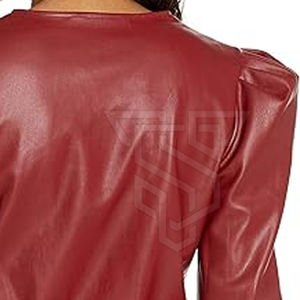 Meilleures ventes Haut en cuir pour femmes Vêtements à la mode Haut en cuir décontracté Nouveau style Haut en cuir personnalisé - Product Image 6