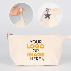 Bolso de Mano Personalizado de Lona, Estilo Coreano, Casual y Bonito, 10 x 6 x 2 Pulgadas, con Cierre, Portátil, para Verano, Invierno y Primavera - Product Image 1