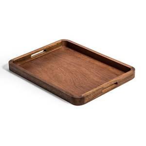 Bandeja de servicio de madera de bambú personalizada de calidad superior para uso decorativo en restaurantes y hogares de S a and Sons - Product Image 4