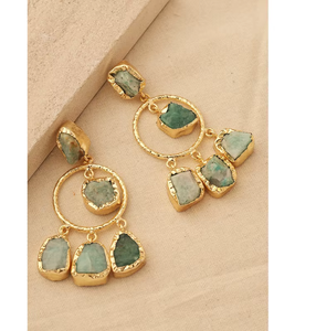 Elegant Bohemian Style <b>Long</b> Amazonia Glow <b>Earrings</b> for Women Featuring Lightweight Chic Design from India - Product Image 2