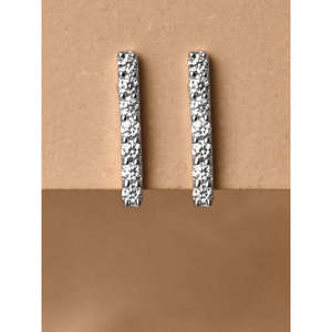Compre Pendientes de Plata de Ley 925 de Primera Calidad para Mujeres y Niñas, Modernos, con Forma de Corazón y Flor, con Diamantes y Baño de Oro Rosa, para Compromiso - Product Image 2