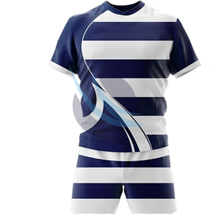 Conjunto de uniforme de rugby de diseño personalizado transpirable de secado rápido material ligero duradero para hombres y mujeres ropa deportiva de entrenamiento de equipo - Product Image 4