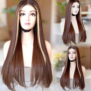 Perruques de cheveux pour femmes noires cheveux épais de haute qualité prix de gros os droit couleur personnalisée - Product Image 6