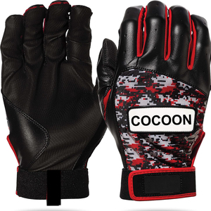 Gants de frappe de baseball/softball en cuir de couleur personnalisée, vente chaude OEM, haute qualité, design personnalisé, vente directe d'usine, personnalisable - Product Image 4