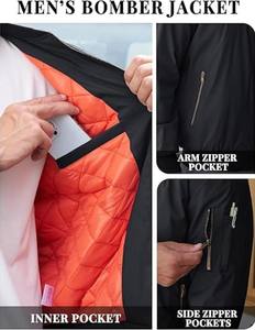 Veste à col montant en flanelle à carreaux à manches longues pour hommes, conception de boutons élégants et confortables pour le bureau, vêtements d'extérieur de tous les jours - Product Image 6