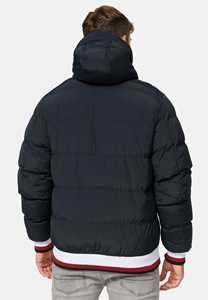 Chaqueta Acolchada Ligera de Algodón para Hombre, Estilo Moderno, Talla Grande, con Capucha, 100% Nailon, Color Sólido, Chaqueta de Burbujas - Product Image 3