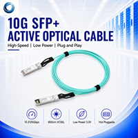Cable Óptico Activo SFP+ de 10G 850nm AOC para Conexión de Red de Servidores y Almacenamiento en Centros de Datos