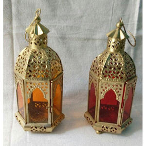 BEST Selling Quality Golden Coloured <b>Moroccan</b> Lantern For Home And Garden <b>Decor</b> Hanging Lantern For Wedding and Festival <b>Decor</b> - Product Image 2