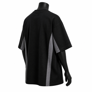 T-shirt streetwear homme grande taille de haute qualité en coton, motif minimaliste, mode urbaine, coupe ample, épaules tombantes, vente en gros OEM - Product Image 6