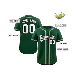 Diseño personalizado de softbol y béisbol Jersey uniformes conjuntos de ropa de béisbol 100% poliéster equipo juvenil patrón sublimación - Product Image 4